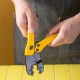 Deli Tool Cold Pressing Pliers Electrician Insulation Terminal Wiring Pliers Quick Ratchet Wire Pressing Pliers Multifunctional Wiring Pliers