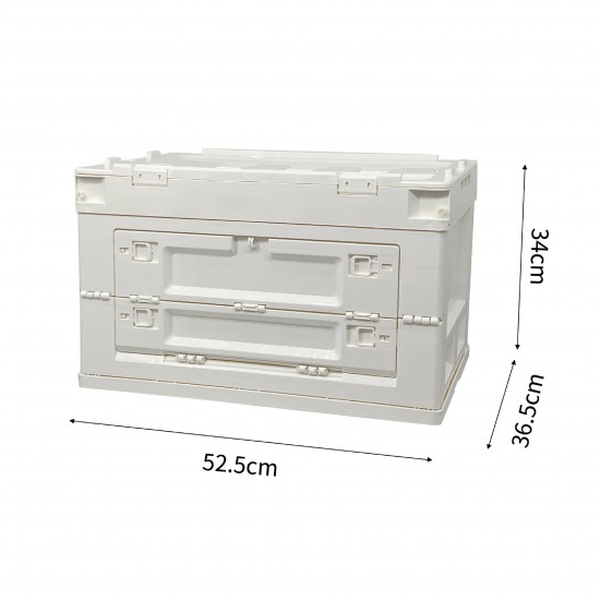 Exquisite Camping Box Outdoor Folding Storage Box Side Door Thickened Large Car Storage Box Portable Folding Box
