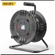 Deli tool cable reel anti leakage safety protection door high-temperature automatic cut-off integrated triangular wire reel