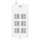 Deli 18207 anti electric shock cable tray safety socket, 10 meter cable plug board, wiring board, and power supply Deli 18207 anti electric shock cable tray safety socket, 10 meter cable plug board, wiring board, and power supply