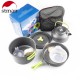 Outdoor kettle aluminum material portable camping set pot tea pot outdoor tea pot set pot equipment DS-308 set pot Outdoor kettle aluminum material portable camping set pot tea pot outdoor tea pot set pot equipment DS-308 set pot