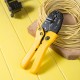 Deli Tool Cold Pressing Pliers Electrician Insulation Terminal Wiring Pliers Quick Ratchet Wire Pressing Pliers Multifunctional Wiring Pliers