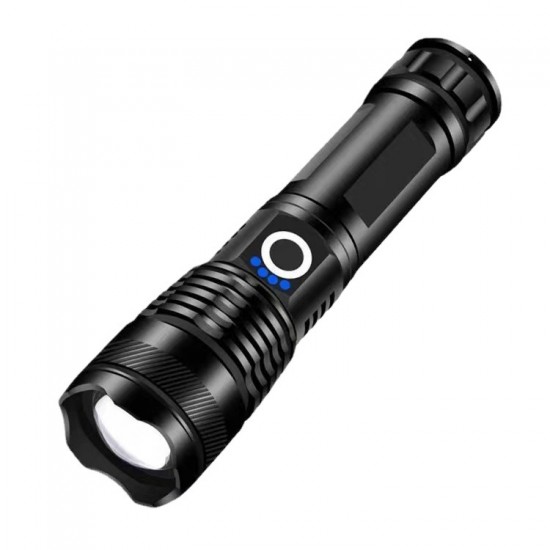 Cross border white laser strong light flashlight USB charging outdoor emergency flood control searchlight P50 remote lighting agency Cross border white laser strong light flashlight USB charging outdoor emergency flood control searchlight P50 remote lighting agency