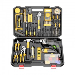 Household Hardware Electric Tool Set Wholesale Electric Brick Electric Drill Hammer Multifunctional Floor Stall Toolbox Portable Set