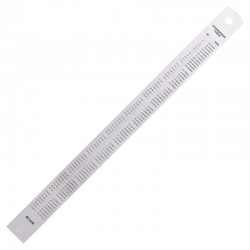 Deli stainless steel ruler, ruler, metal ruler, 15cm20cm30cm graduated ruler, steel ruler, primary school stationery