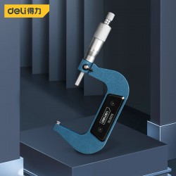 Deli outer diameter mechanical micrometer 50-75 high-precision spiral micrometer thickness gauge 50-75