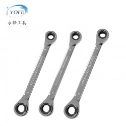 Yongfeng Double End Ratchet Wrench Quick Automatic Dual Purpose Unidirectional Box Wrench Set for Automobile Repair and Maintenance Hardware Tools