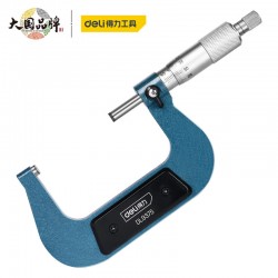 Deli outer diameter mechanical micrometer 50-75 high-precision spiral micrometer thickness gauge 50-75