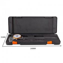 Deli dial gauge caliper 150mm high-precision professional stainless steel measuring caliper tool