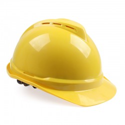 Mesian V-Gard 500 Safety Helmet ABS Material Luxury Type with Breathable Hole One Finger Key Hat Lining