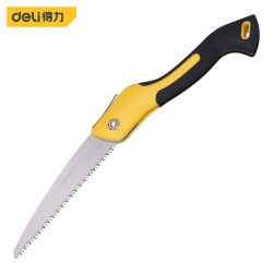 Deli Tool Saw Wood Handmade Household Garden Fruit Tree Folding Knife Saw Small Woodworking Saw Branch Repair Outdoor Hand Saw