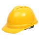 Wholesale of ABS national standard V-shaped breathable safety helmets by manufacturers, construction site protective helmets, anti impact operation protective helmets