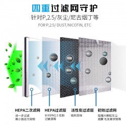 Solar powered car air purifier intelligent ozone purifier negative ion deodorization and formaldehyde removal indoor disinfection