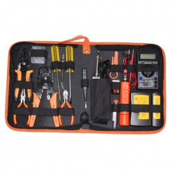 POSO P15 16 in 1 network maintenance tool combination set, electric pen, line measuring instrument, electric chrome iron mesh pliers